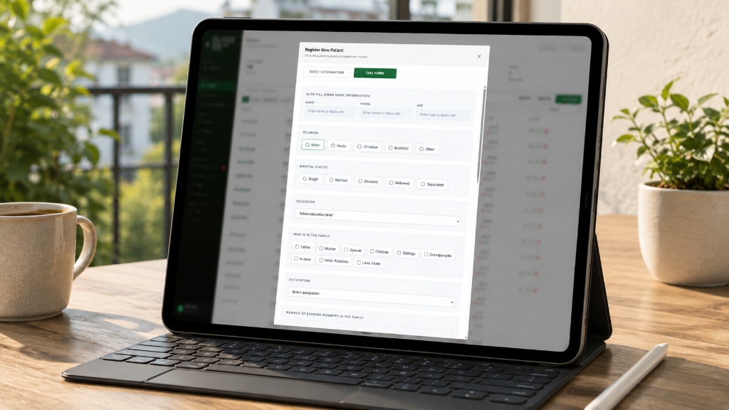 Digital Patient Intake & CMS Form Registry